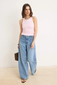 TRENDYOLMİLLA Wardrobe Essentials-Pink Double Layer Fitted Sleeveless Flexible Knitting Tank Top - Image 2