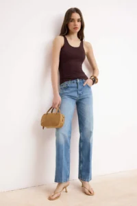TRENDYOLMİLLA Brown Fitted Cowl Neck Long Sleeve Soft Knitting Tank Top - Image 2