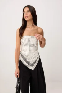 TRENDYOLMİLLA Ecru Pauntiye pattern Lace Printed Weaving Blouse