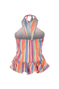 TRENDYOLMİLLA Multicolored Striped Weaving Blouse - Image 2