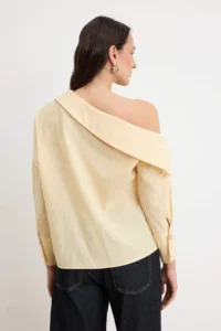 TRENDYOLMİLLA Yellow-Multicolored Weaving Bottom&Top Blouse - Image 4