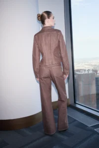 TRENDYOLMİLLA Limited Edition Brown Trucker Fitted 100% Cotton DENIM Jacket - Image 4