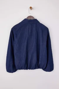 TRENDYOLMİLLA DARK BLUE Bomber Jacket 100% Cotton DENIM Jacket - Image 7