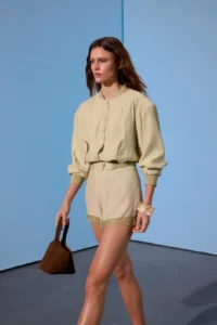 TRENDYOLMİLLA Limited Edition Green Lined Bomber Jacket Jacket - Image 3