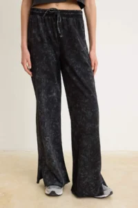 TRENDYOLMİLLA Anthracite Straight/Pipe Both Wash Effect Thin Knitting Sweatpants - Image 3