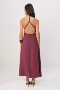 TRENDYOLMİLLA More Sustainable Plum Modal Maxi Weaving Dress - Image 5