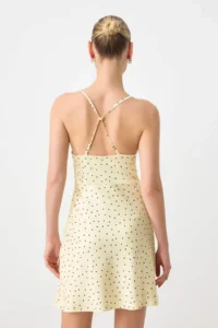 TRENDYOLMİLLA Yellow-Multicolored Abstract Short / Mini Weaving Dress - Image 6