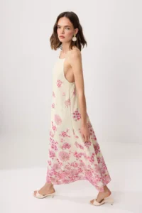 TRENDYOLMİLLA Multicolored Floral Maxi Weaving Dress - Image 2