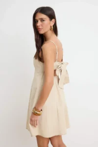 TRENDYOLMİLLA Stone Sleeveless buttoned Midi Weaving Dress - Image 2