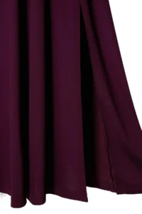 TRENDYOLMİLLA Plum Waist Sleeveless Shirred Premium Lyocell Maxi Knitting Dress - Image 2