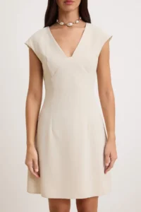 TRENDYOLMİLLA Stone Plain Short / Mini  Weaving Dress - Image 3