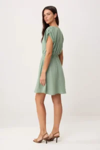 TRENDYOLMİLLA MINT Plain Short/Mini Weaving Dress - Image 4