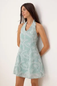 TRENDYOLMİLLA MINT Short / Mini  Weaving Dress - Image 2