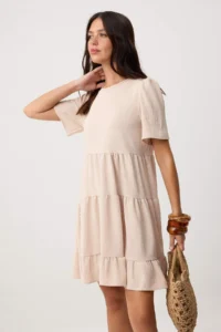 TRENDYOLMİLLA Stone Plain Short / Mini  Weaving Dress - Image 2