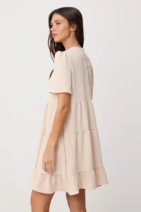 TRENDYOLMİLLA Stone Plain Short / Mini  Weaving Dress - Image 4