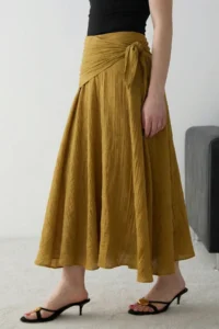TRENDYOLMİLLA Oil Green  Skirt - Image 3