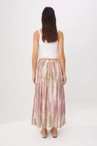 TRENDYOLMİLLA Pink gradient Patterned LONG Maxi Lined Skirt - Image 4