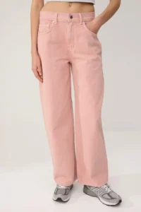 TRENDYOLMİLLA Pink High Waist barrel jeans - Image 3
