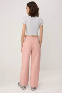 TRENDYOLMİLLA Pink High Waist barrel jeans - Image 4