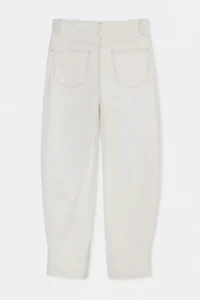 TRENDYOLMİLLA Limited Edition Ecru Hem Detailed High Waist Baggy jeans - Image 3