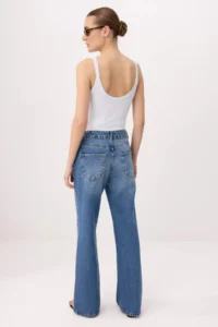 TRENDYOLMİLLA Mavi Split Detailed High Waist Wide Leg jeans - Image 5