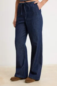 TRENDYOLMİLLA DARK BLUE High Waist jeans - Image 3