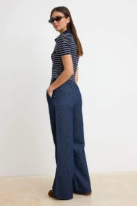 TRENDYOLMİLLA DARK BLUE High Waist jeans - Image 4