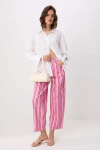 TRENDYOLMİLLA Multicolored Striped High Waist Baggy jeans