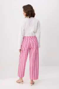 TRENDYOLMİLLA Multicolored Striped High Waist Baggy jeans - Image 4