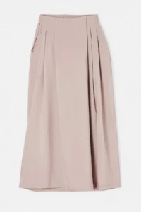 TRENDYOLMİLLA Stone Wide Leg Modal Printed Skirt Look Pants - Image 4