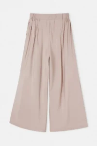 TRENDYOLMİLLA Stone Wide Leg Modal Printed Skirt Look Pants - Image 6