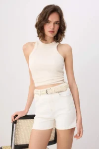 TRENDYOLMİLLA Ecru Shorts & Bermuda - Image 2
