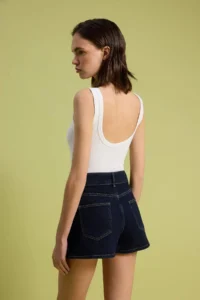 TRENDYOLMİLLA DARK BLUE Mini DENIM Shorts Skirt - Image 5