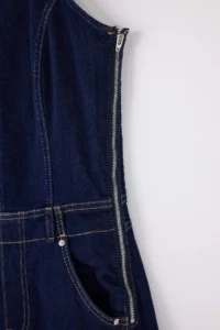 TRENDYOLMİLLA Teen Blue Sleeveless Less Flexible Baggy Fit DENIM Jumpsuit - Image 8