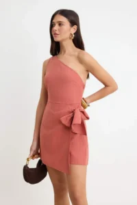 TRENDYOLMİLLA Brick Red Wide Leg Jumpsuit - Image 2
