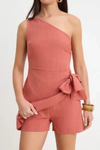 TRENDYOLMİLLA Brick Red Wide Leg Jumpsuit - Image 3