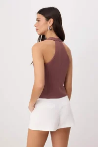 TRENDYOLMİLLA Dusty ROSE Agraf Detailed Fitted Vest - Image 4