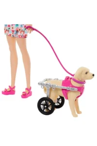 Barbie ® Dolls and Accessories, Puppy figure, dog figure with walker and accessories HTK37 - Image 2