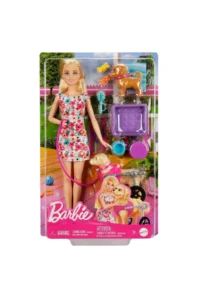 Barbie ® Dolls and Accessories, Puppy figure, dog figure with walker and accessories HTK37 - Image 4