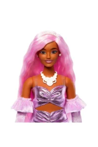 Barbie STYLE ICON™ Doll - HYV25 with Pink Hair, bright pink dress and velvet gloves - Image 3