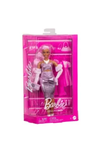 Barbie STYLE ICON™ Doll - HYV25 with Pink Hair, bright pink dress and velvet gloves - Image 5