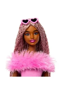 Barbie STYLE ICON™ Baby - HYV28 with Brown Braided Hair and Pink soft suit - Image 2