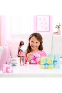 Barbie Party Pack™ My Dog's Birthday Series - Red Dress Doll, 10 surprises JFG71 - Image 6