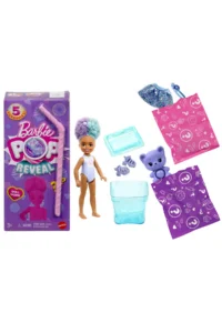 Barbie 5 different surprises including Pop Reveal™ Doll Series, Snack Series doll and animal figure JFY01 - Image 2