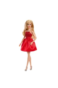 Barbie ® Mattel 80th Anniversary® Doll with her ruby ​​red dress, matching the collection, JGD25 - Image 4