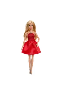 Barbie ® Mattel 80th Anniversary® Doll with her ruby ​​red dress, matching the collection, JGD25 - Image 5