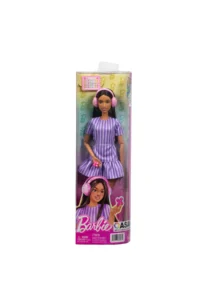 Barbie ® Fascinating Party Babies (Fashionistas) - Purple Striped Dress (Autism) - Image 6