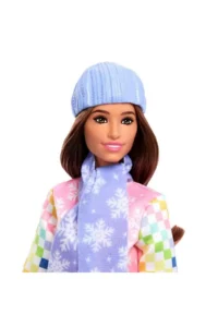 Barbie Snowboarder Barbie® Play Set | JKF78 with her pink jacket and color-changing snowboard accessory - Image 3