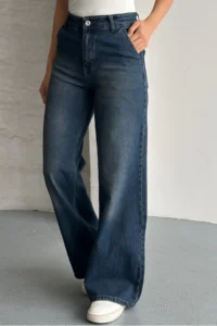 macharel jeans Women High Waist Jeans Yan Pocket Jeans Palazzo Pants Pants - Image 5