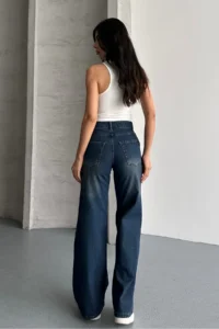 macharel jeans Women High Waist Jeans Yan Pocket Jeans Palazzo Pants Pants - Image 6
